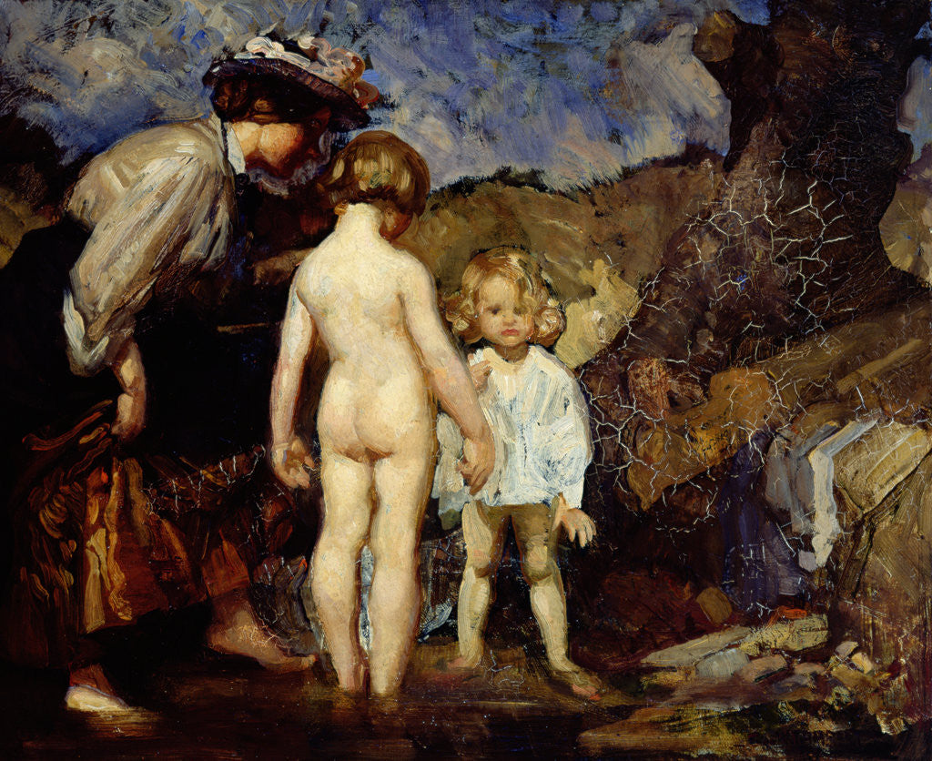 Detail of The Pond, 1908 by George Washington Lambert