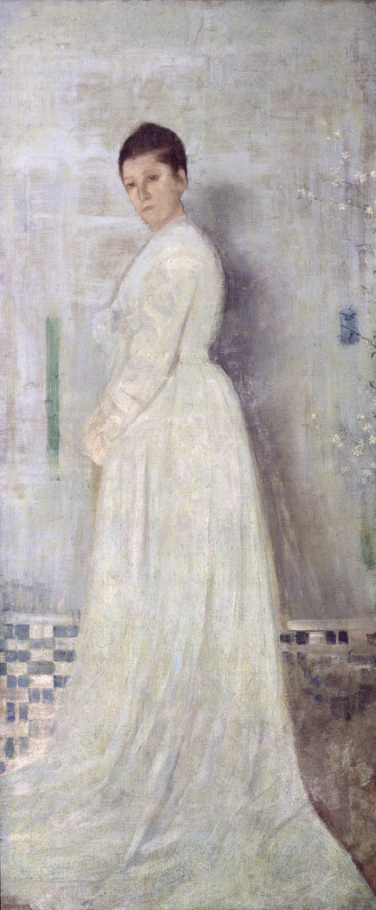Detail of Harmony in White and Blue, c.1860 by James Abbott McNeill Whistler