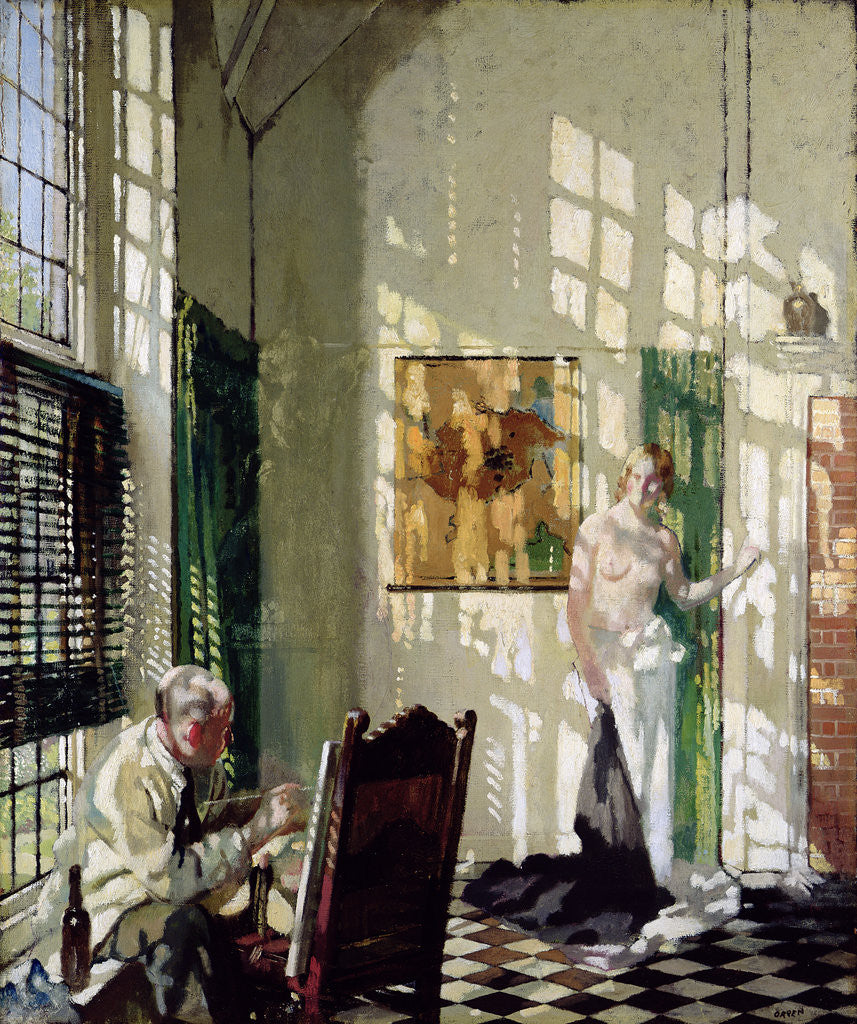 Detail of The Studio by Sir William Orpen