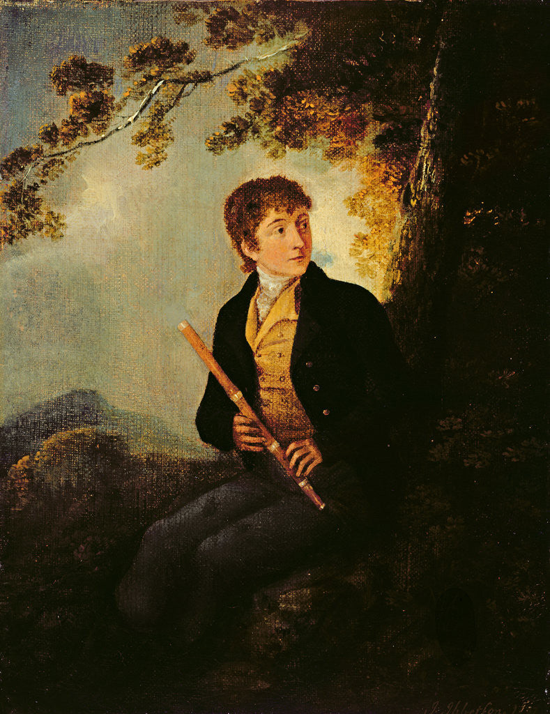 Detail of Portrait of the Artist's Son, J.C. Ibbetson Jnr., 1801 by Julius Caesar Ibbetson