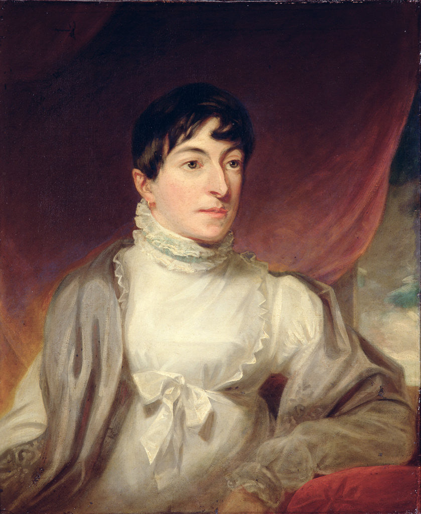 Detail of Portrait of Mary Oliver Gascoigne, c.1815 by English School