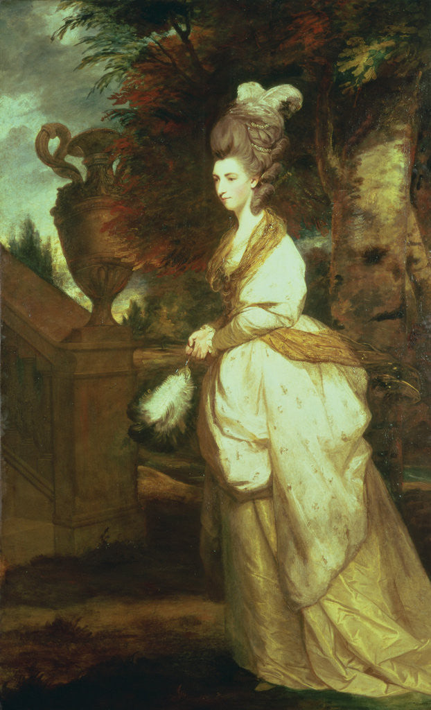 Detail of Portrait of Lady Hertford by Sir Joshua Reynolds