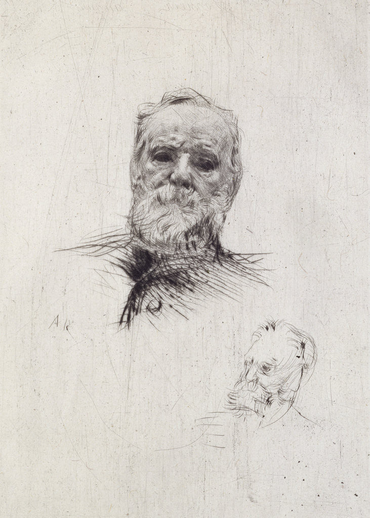 Detail of Portrait of Victor Hugo by Auguste Rodin