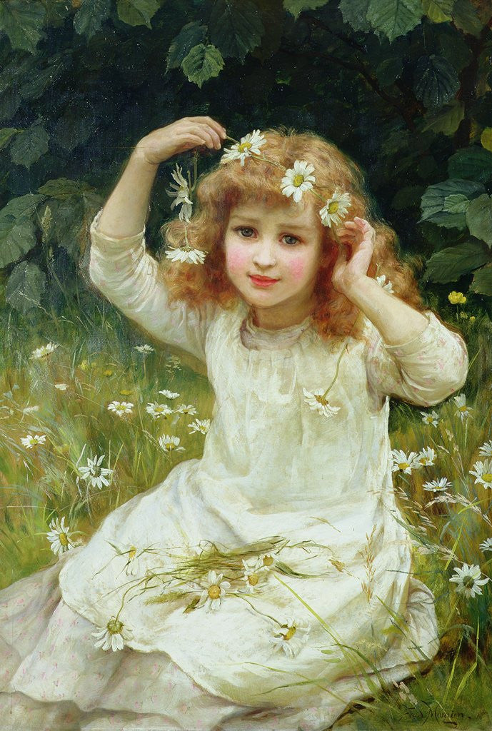 Detail of Marguerites, 1889 by Frederick Morgan
