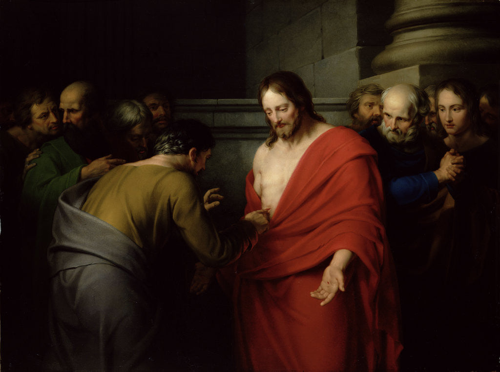 Detail of The Incredulity of St. Thomas by Benjamin West
