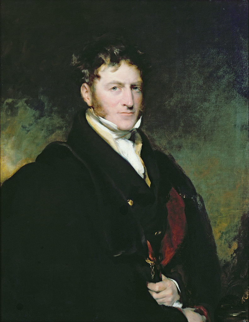 Detail of Portrait of Sir John Beckett by Sir Thomas Lawrence