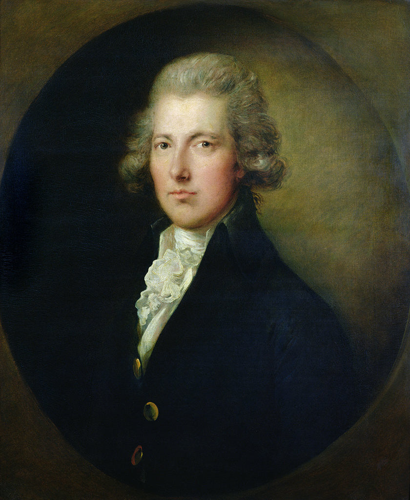 Detail of Portrait of William Pitt the Younger by Gainsborough Dupont