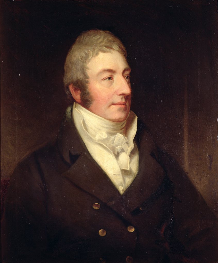 Detail of Portrait of Richard Oliver Gascoigne, c.1815 by English School