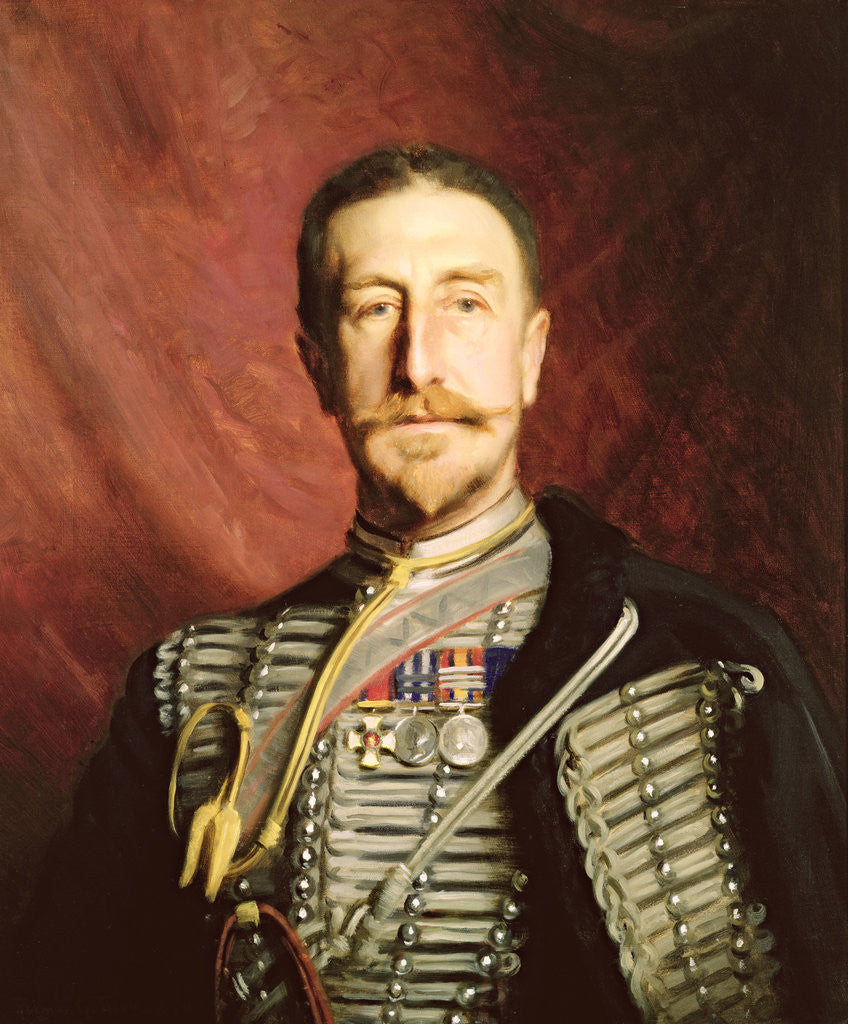 Detail of Colonel Frederick Richard Thomas Trench-Gascoigne DSO by Herman Gustave Herkomer