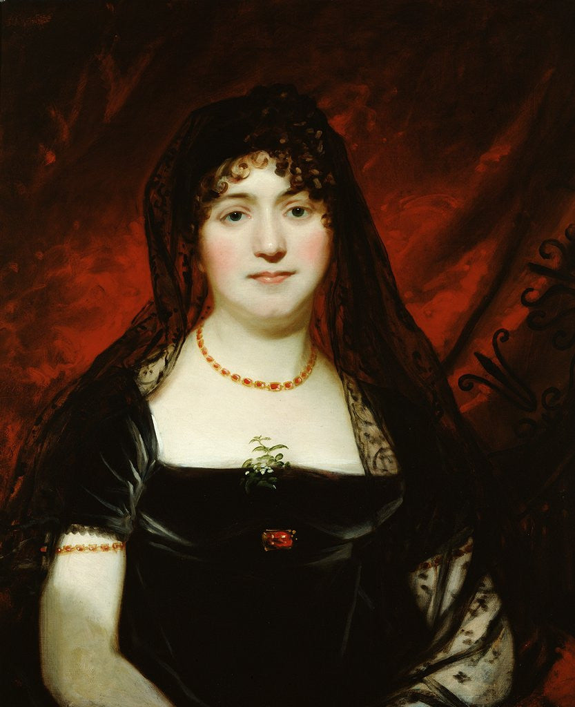 Detail of Portrait of Mary Sarah Oliver by English School