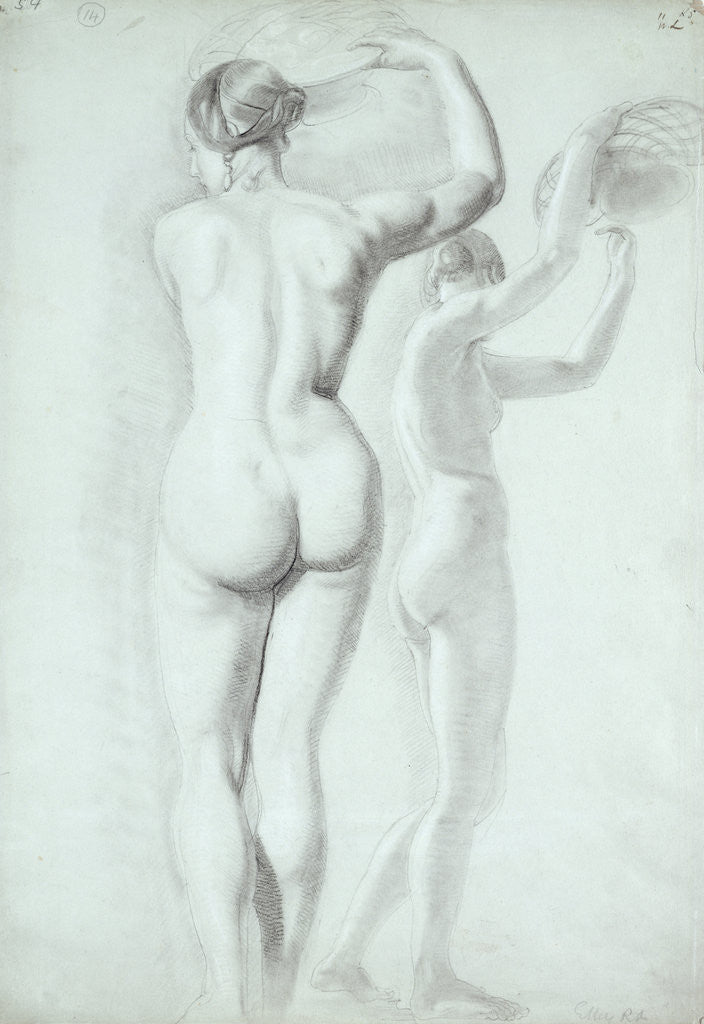 Detail of Figure studies by William Etty