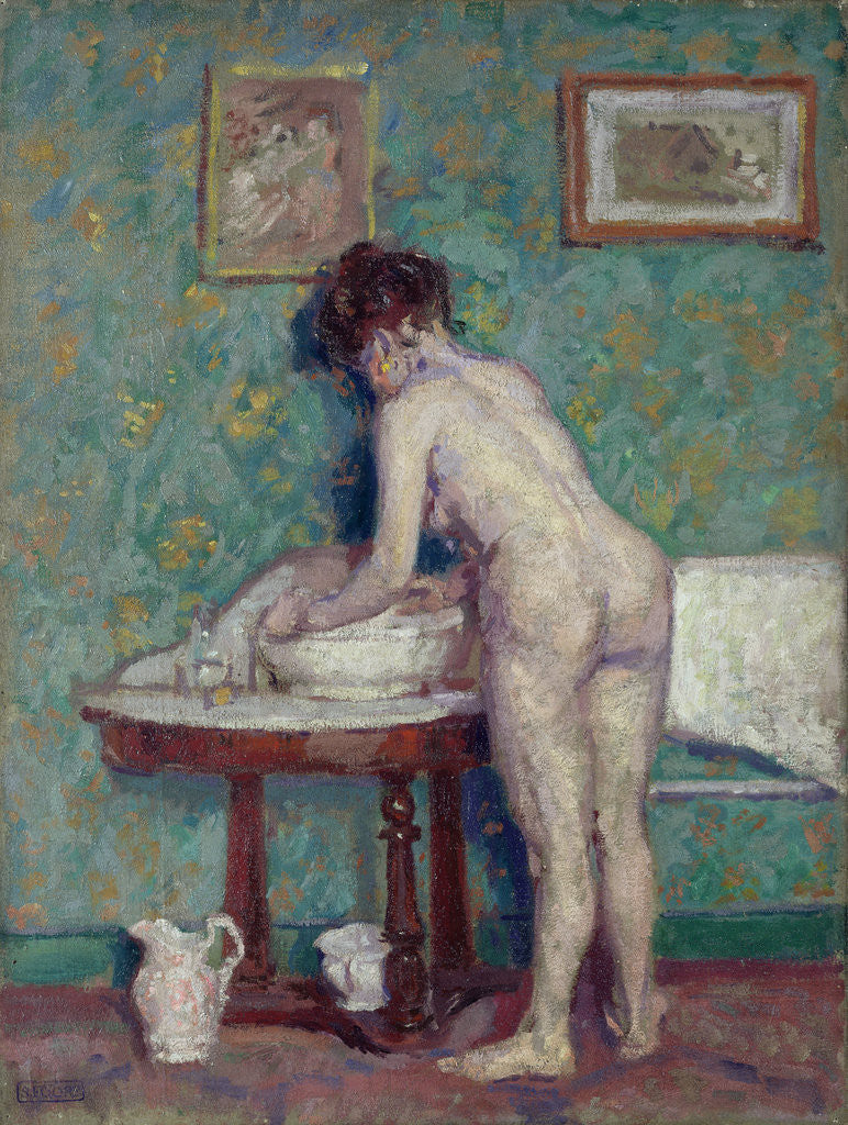 Detail of Interior with Nude by Spencer Frederick Gore