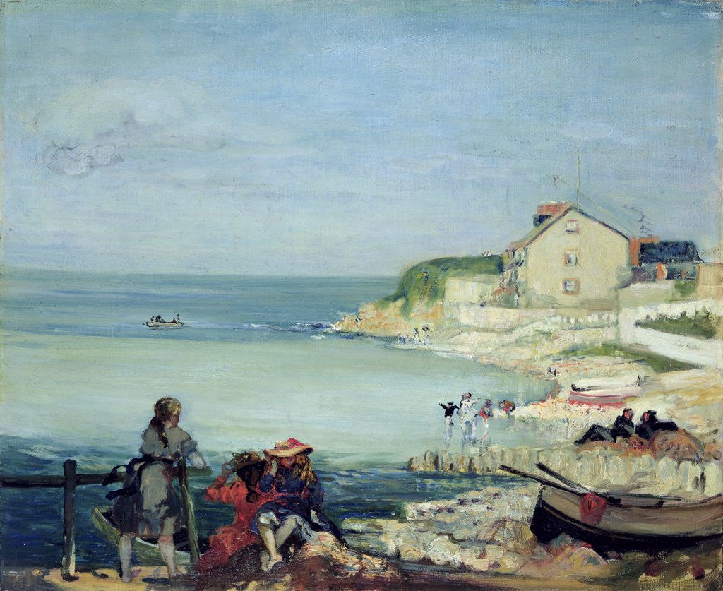 Detail of Beach Scene, Swanage by Charles Edward Conder