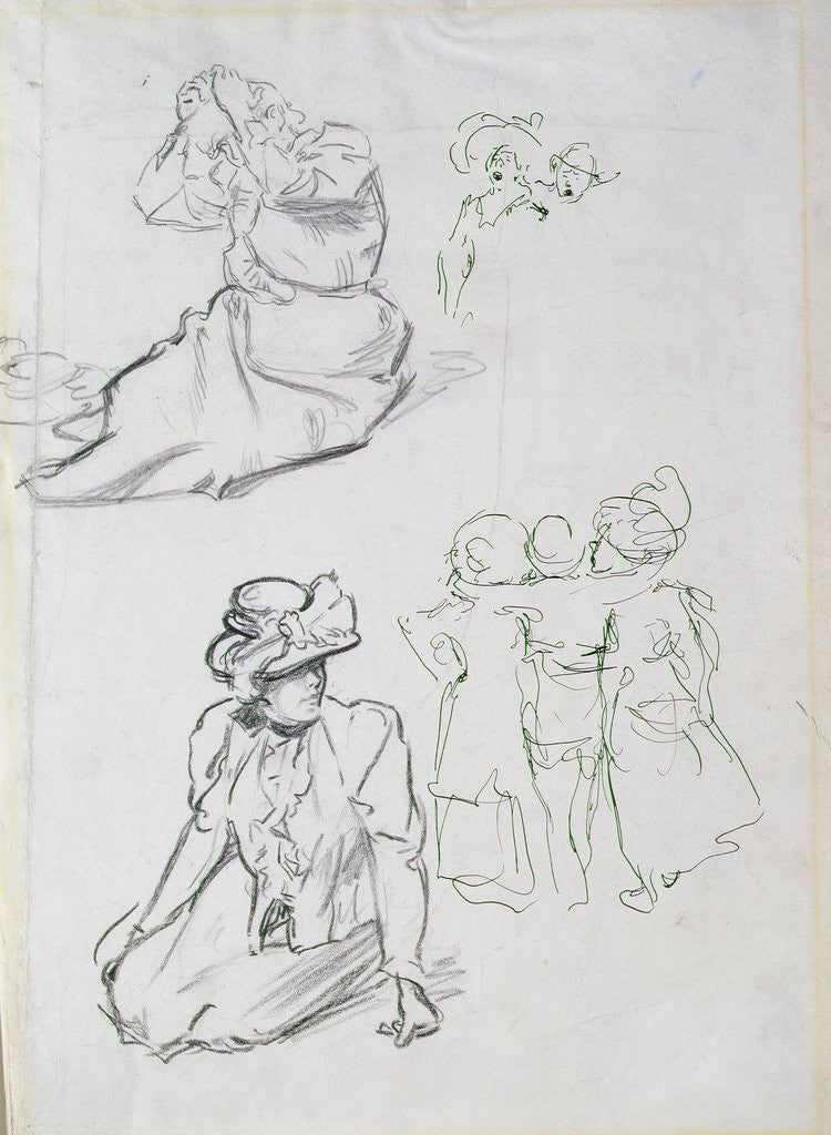 Detail of Studies at Hampstead Heath by Philip William May