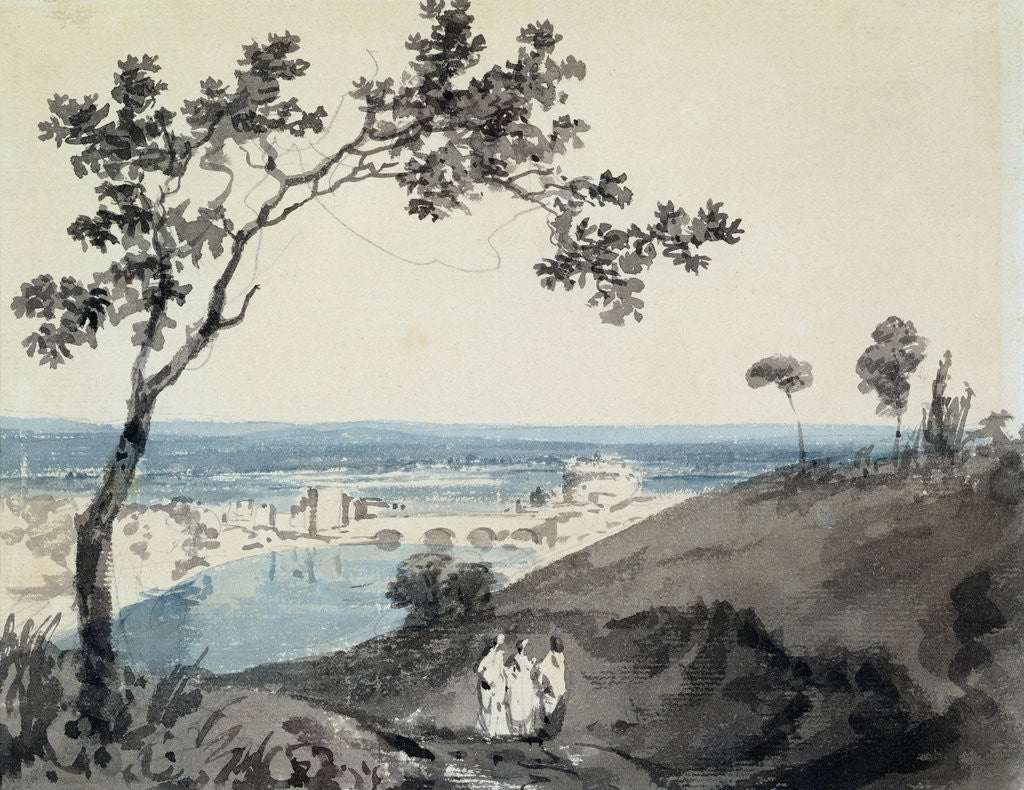 Detail of Rome, after Richard Wilson by Joseph Mallord William Turner