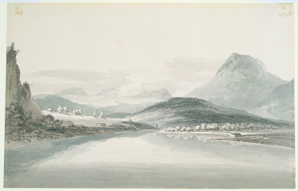 Detail of Lake of Klontal, after John Robert Cozens by Joseph Mallord William Turner