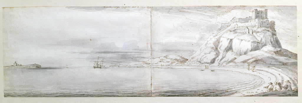 Detail of Bamborough Castle, 1701 by Francis Place