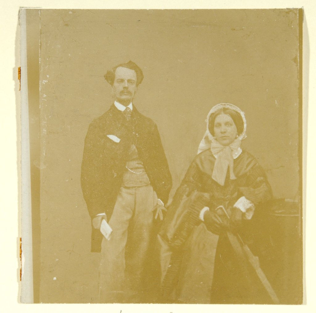 Detail of John Atkinson Grimshaw and Theodosia Grimshaw by British Photographer