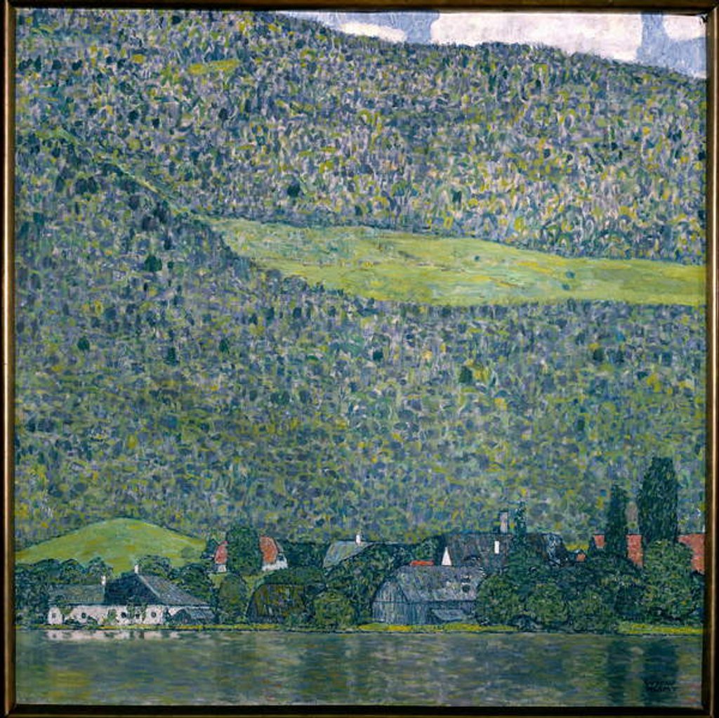 Detail of View of a Chateau Unterach on Lake Attersee, 1915 by Gustav Klimt
