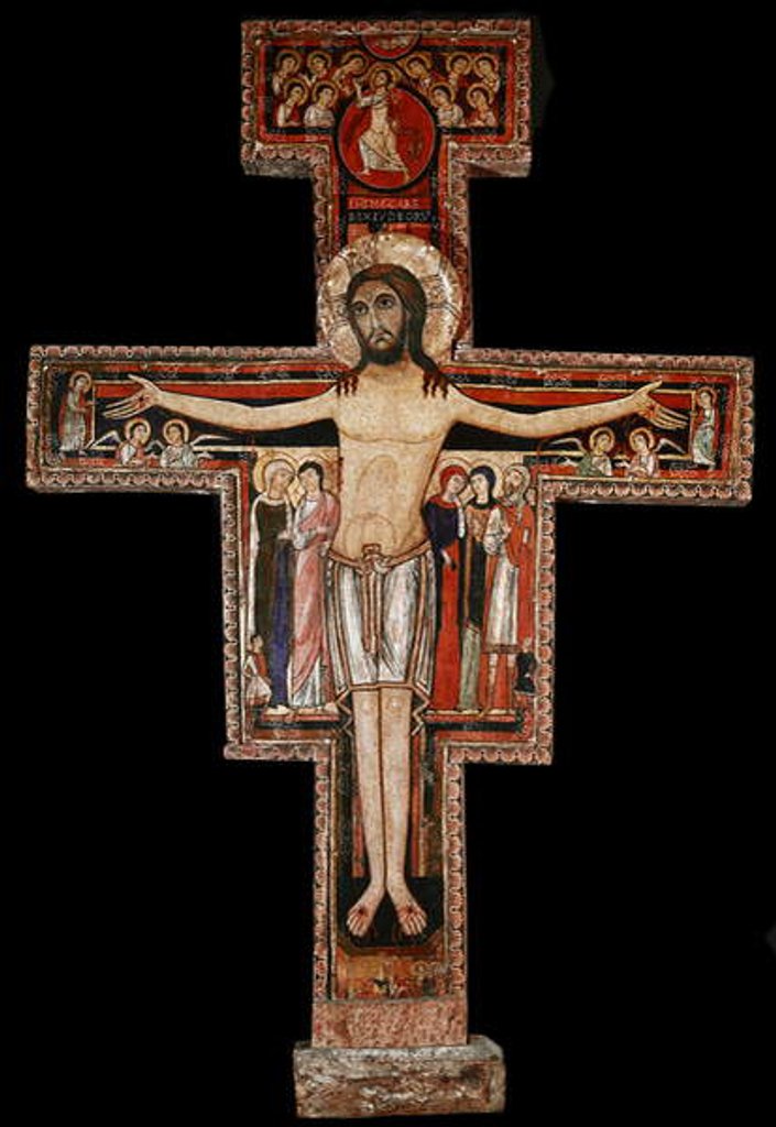 Detail of The San Damiano cross, c.1100 by Italian School