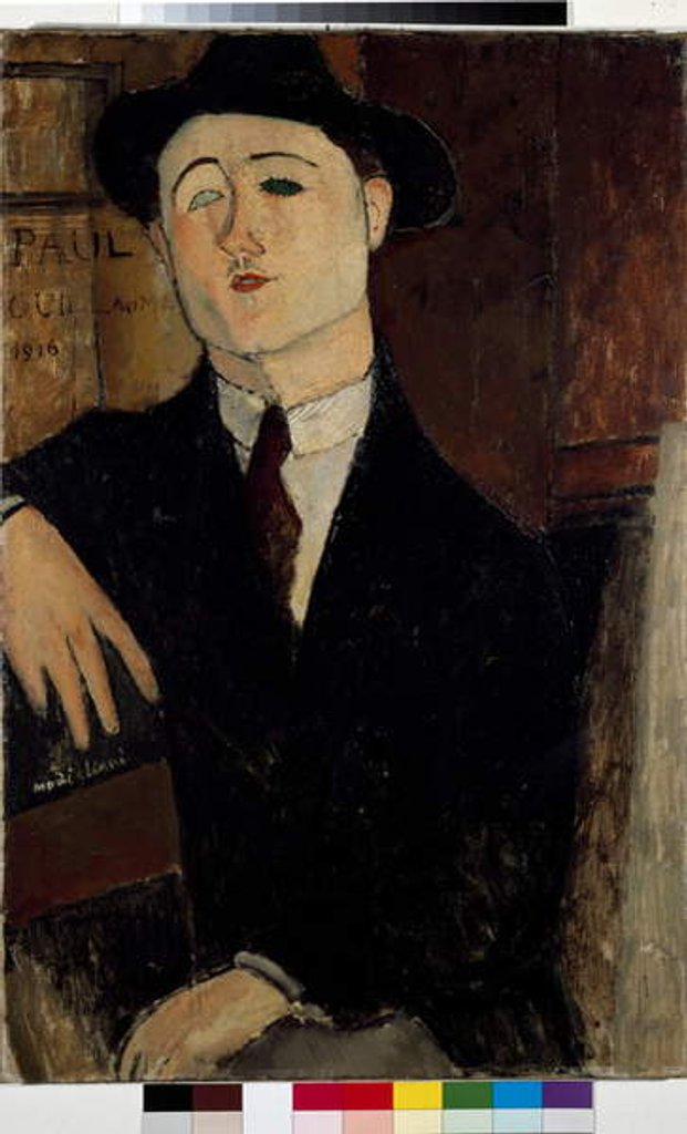 Detail of Portrait of Paul Guillaume, 1916 by Amedeo Modigliani