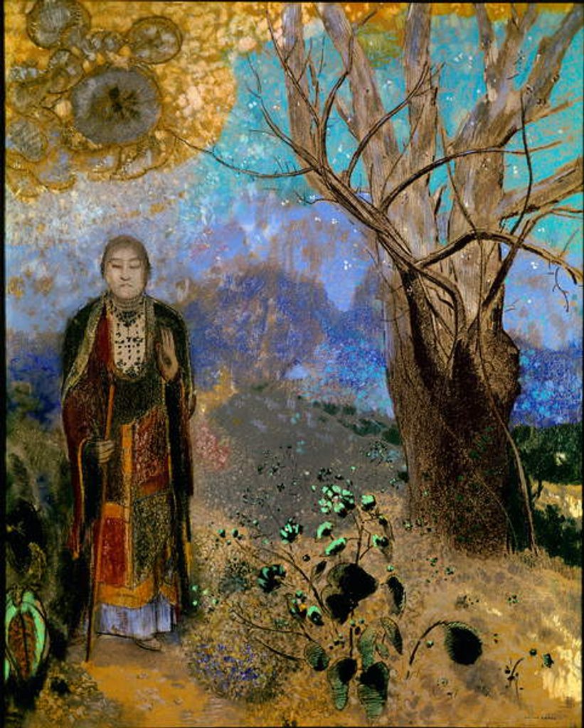 Detail of Buddha by Odilon Redon