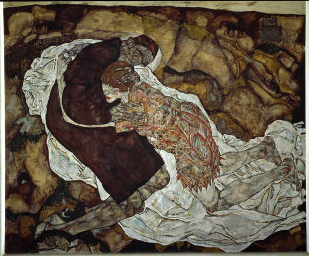 Detail of Woman and death, 1915 by Egon Schiele