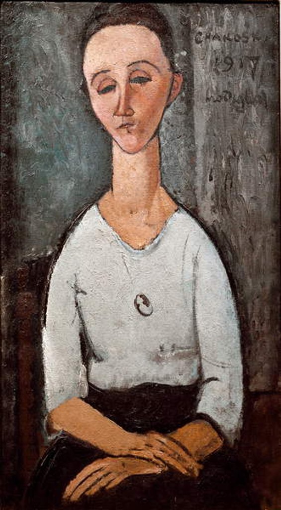 Detail of Portrait of Mrs. Chakoska, 1917 by Amedeo Modigliani