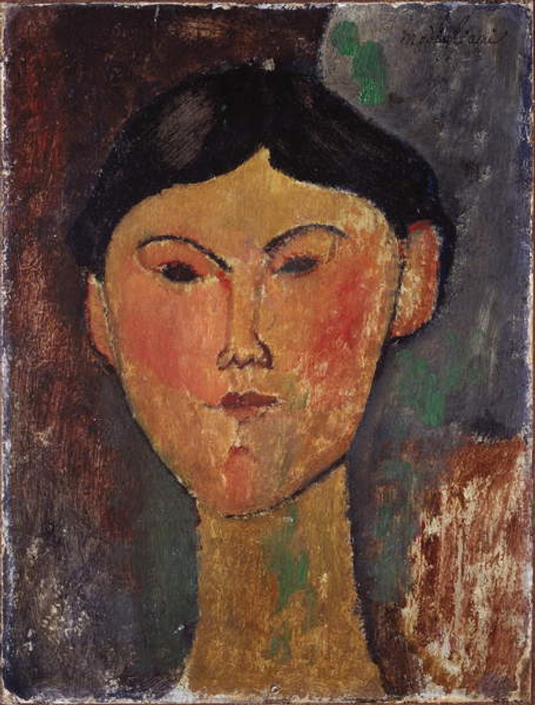 Detail of Portrait of Beatrice Hastings by Amedeo Modigliani