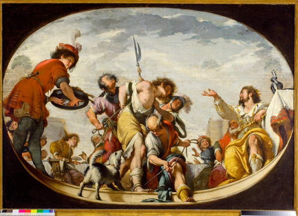 Detail of The Parable of the Wedding Guest, 1636 by Italian School