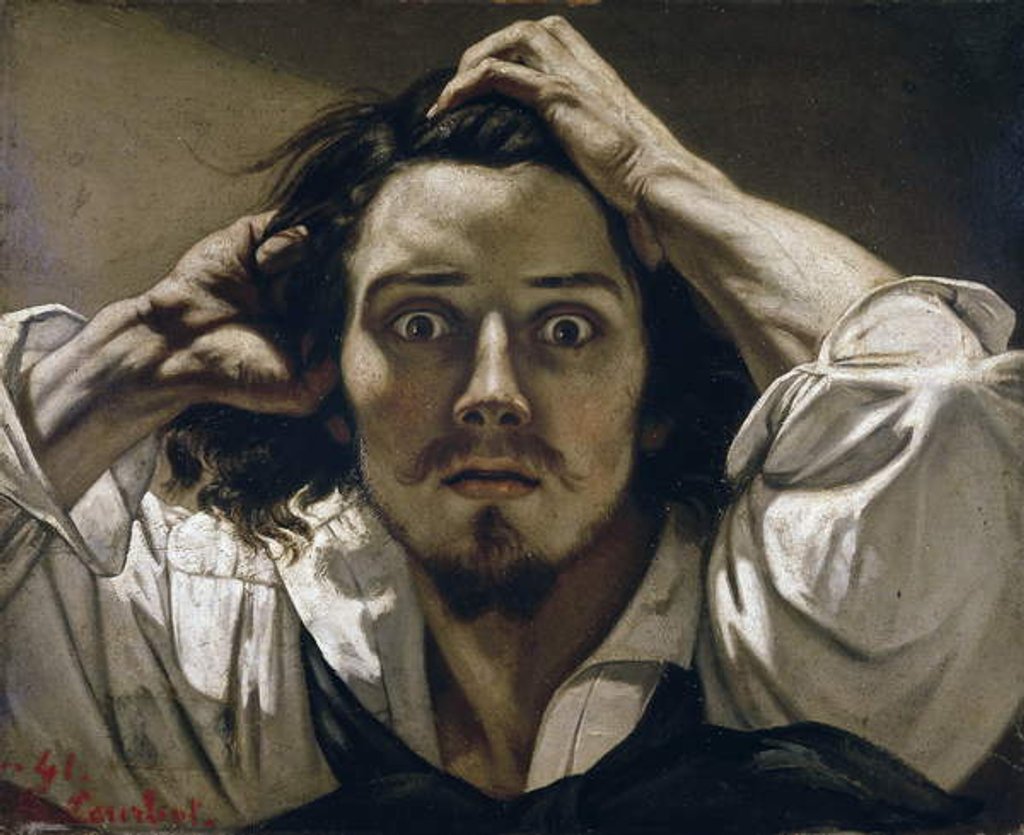 Detail of The Desperate Man, 1843-45 by Gustave Courbet