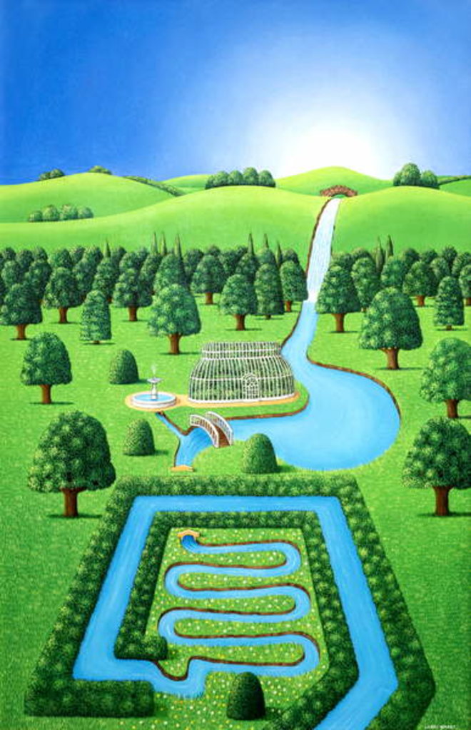 Detail of Garden of Eating, 1997 by Larry Smart