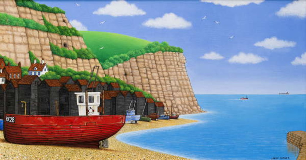 Detail of Hastings Beach, 2003 by Larry Smart
