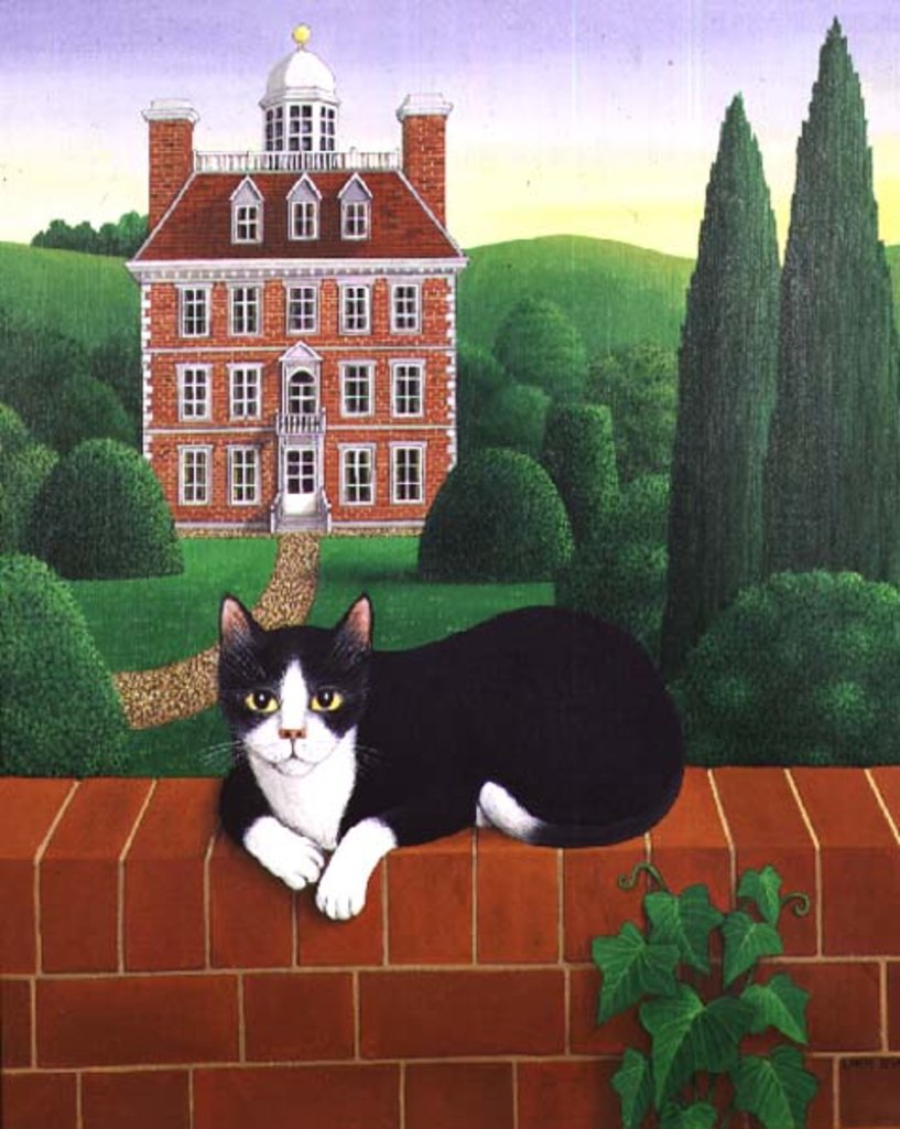 Detail of The Cat on the Wall, 1986 by Larry Smart