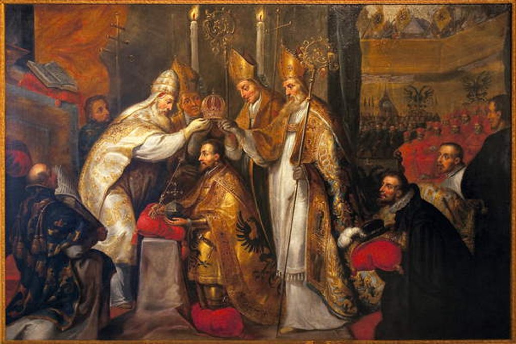 Detail of Coronation of Emperor Charles V in Bologna by Pope Clement VII by Gaspar de Crayer