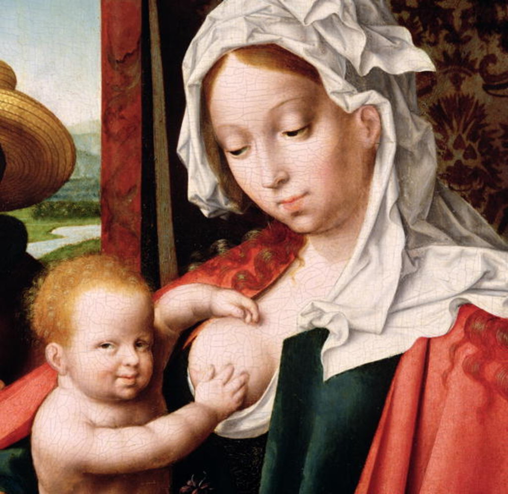 Detail of The Holy Family, c.1520 by Joos van Cleve