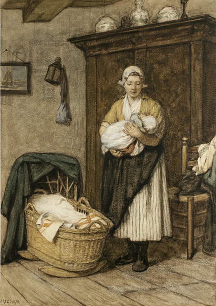 Detail of The Firstborn, 1875 by David Adolph Constant Artz