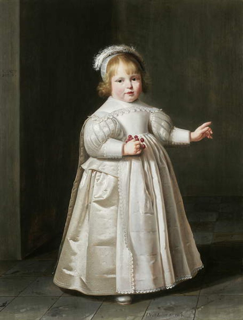 Detail of Portrait of Willem van der Muelen, Age 3, 1634 by Johan Cornelisz van Loenen