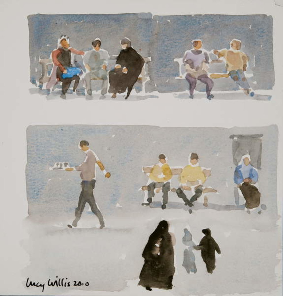 Detail of People of Aleppo, 2010 by Lucy Willis