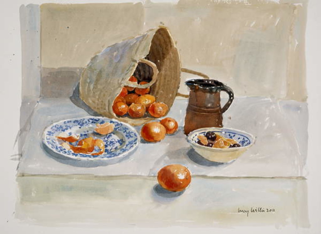 Detail of Oranges and Leach Jug, 2011 by Lucy Willis