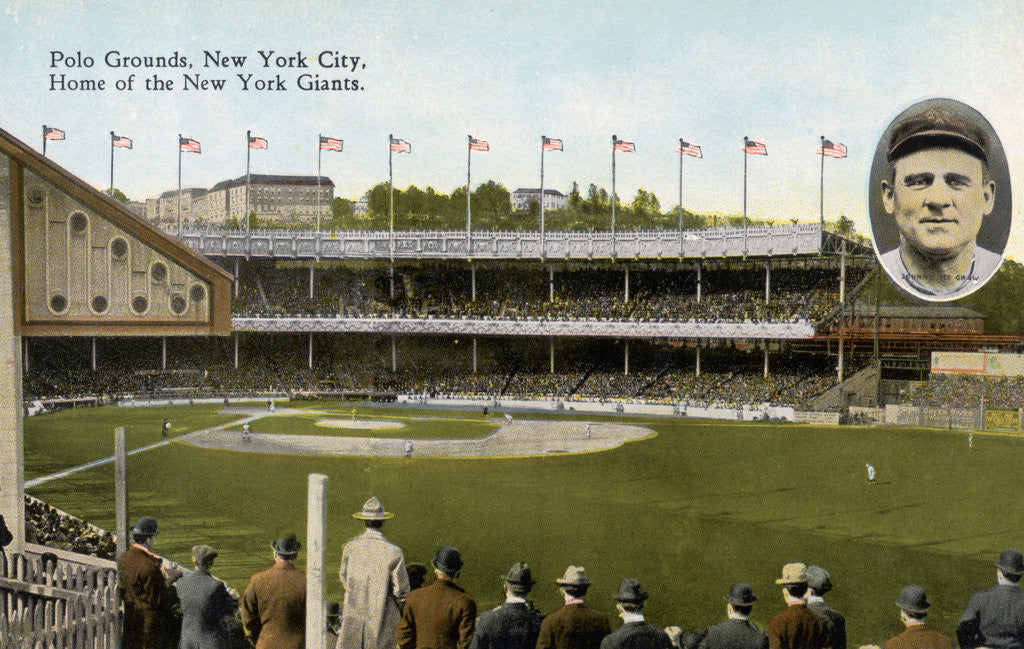 Detail of Postcard of the Polo Grounds in New York City by Anonymous