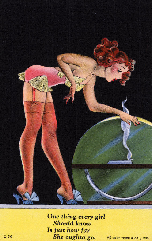 Detail of Woman Wearing Risque Clothing by Anonymous