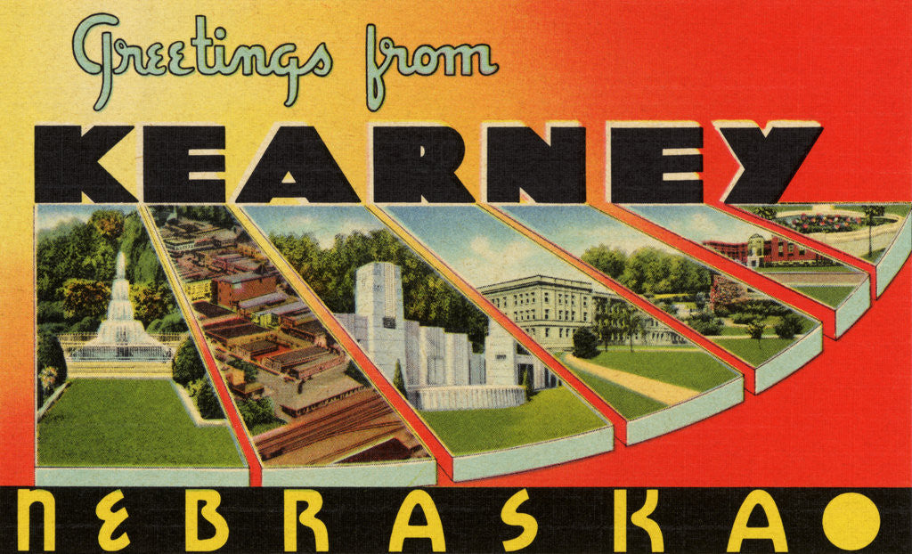 Detail of Greeting Card from Kearney, Nebraska by Corbis