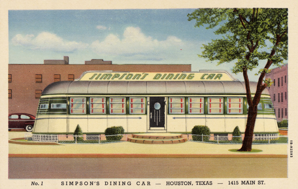 Detail of Simpson's Dining Car Restaurant by Anonymous