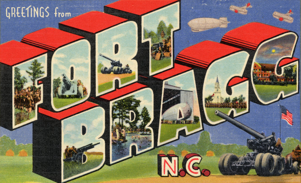Detail of Greeting Card from Fort Bragg, North Carolina by Anonymous