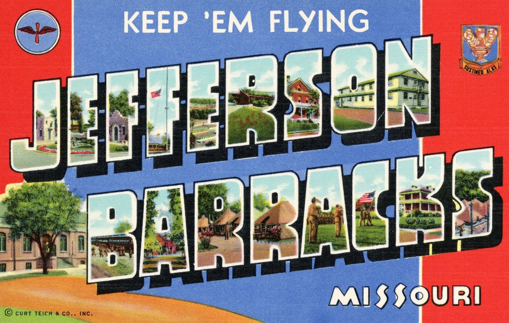 Detail of Greeting Card from Jefferson Barracks by Anonymous