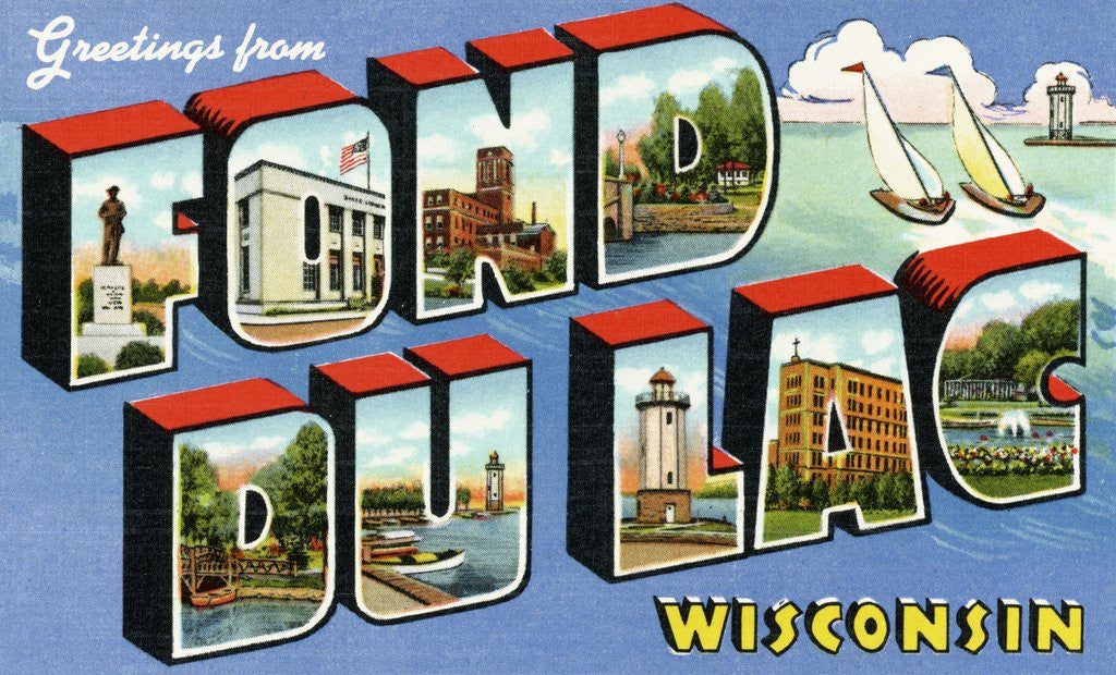 Detail of Greeting Card from Fond du Lac, Wisconsin by Anonymous