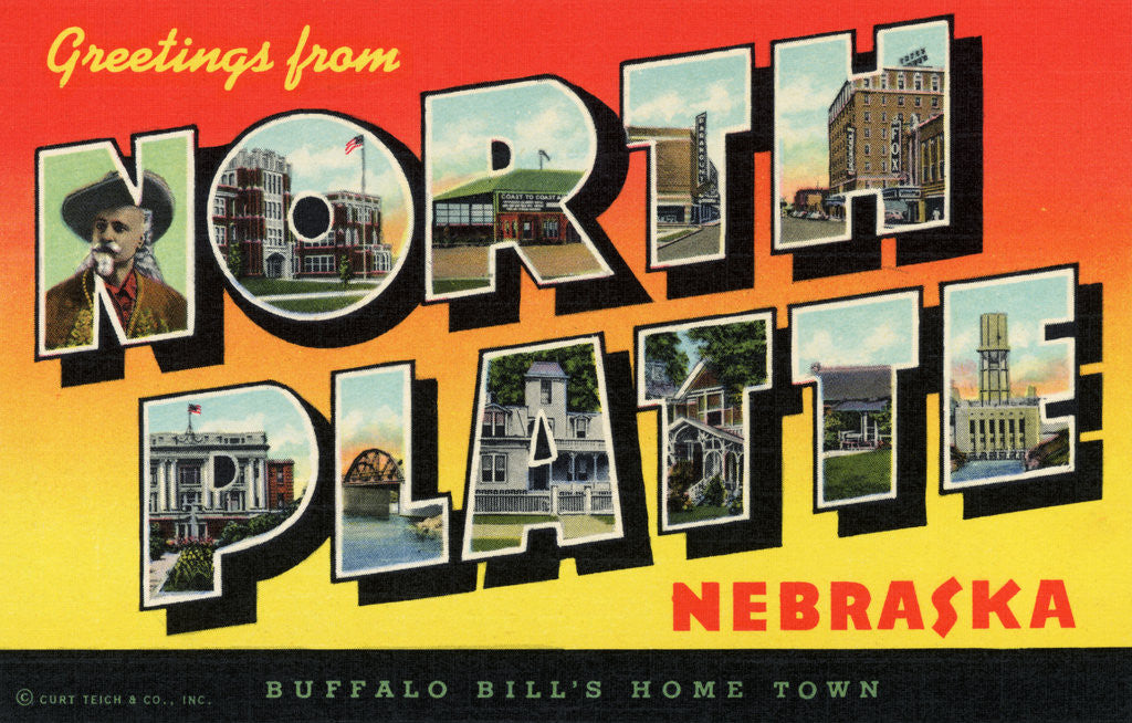 Detail of Greeting Card from North Platte, Nebraska by Anonymous