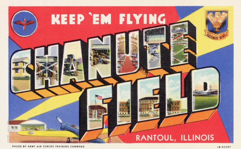 Detail of Greeting Card from Chanute Field by Anonymous