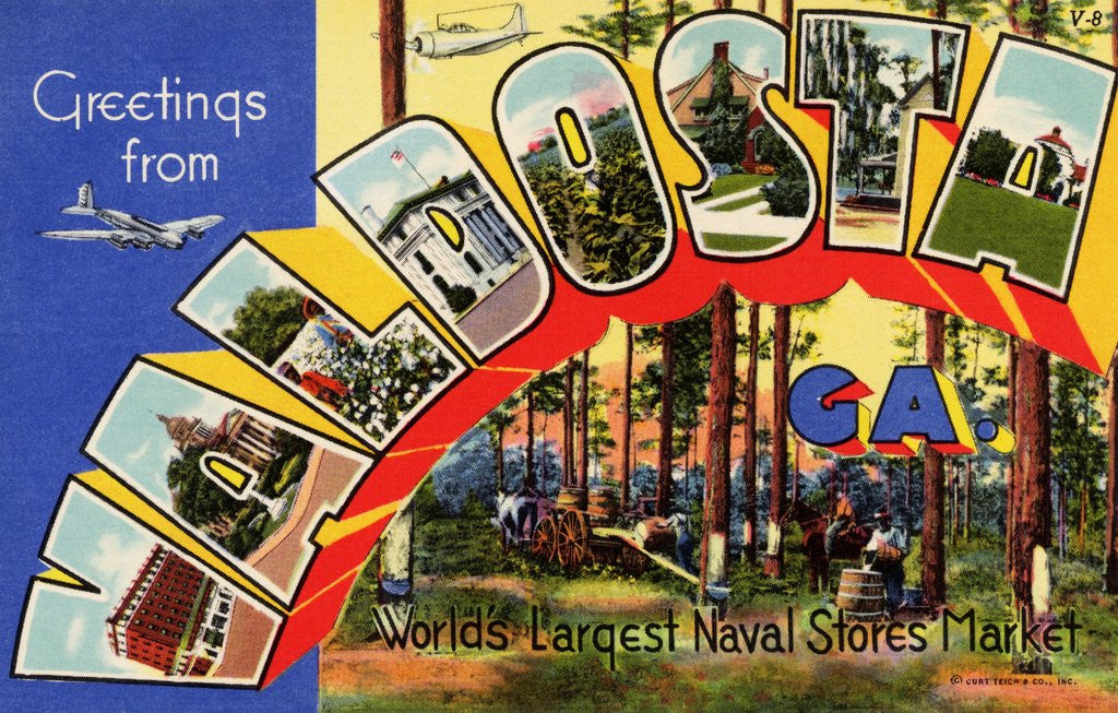 Detail of Greeting Card from Valdosta, Georgia by Anonymous